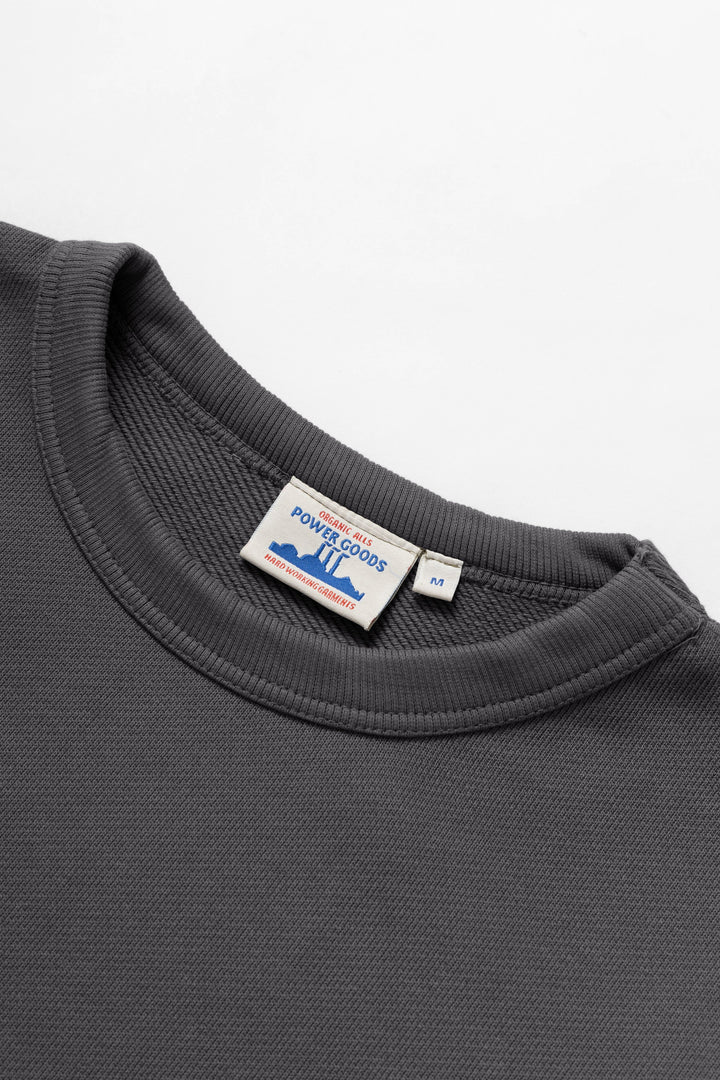 Loopback Crewneck - Washed Black