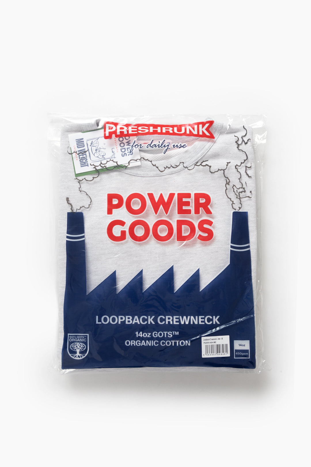 Loopback Crewneck - Ash