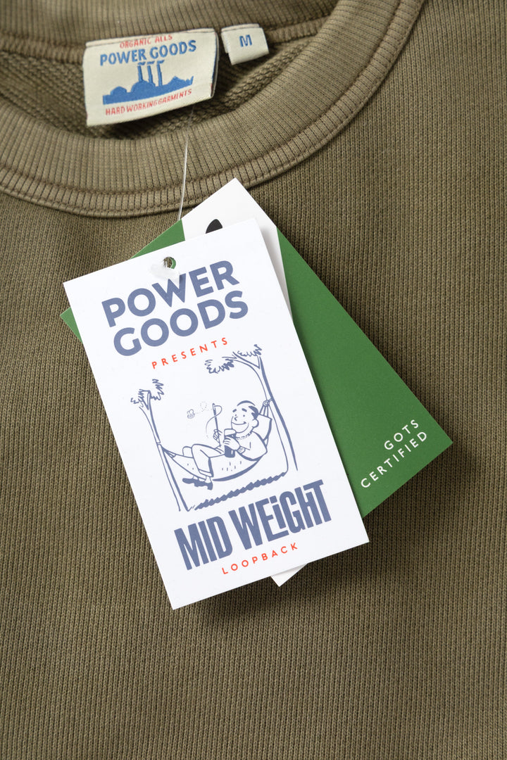 Loopback Crewneck - Olive