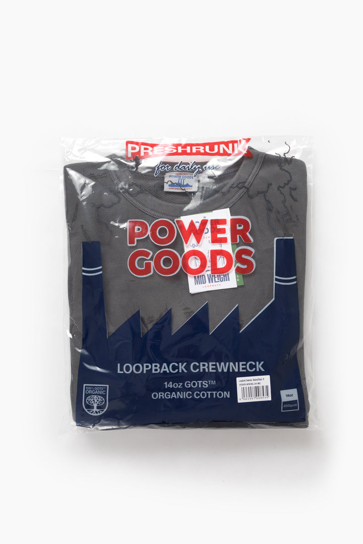 Loopback Crewneck - Washed Black