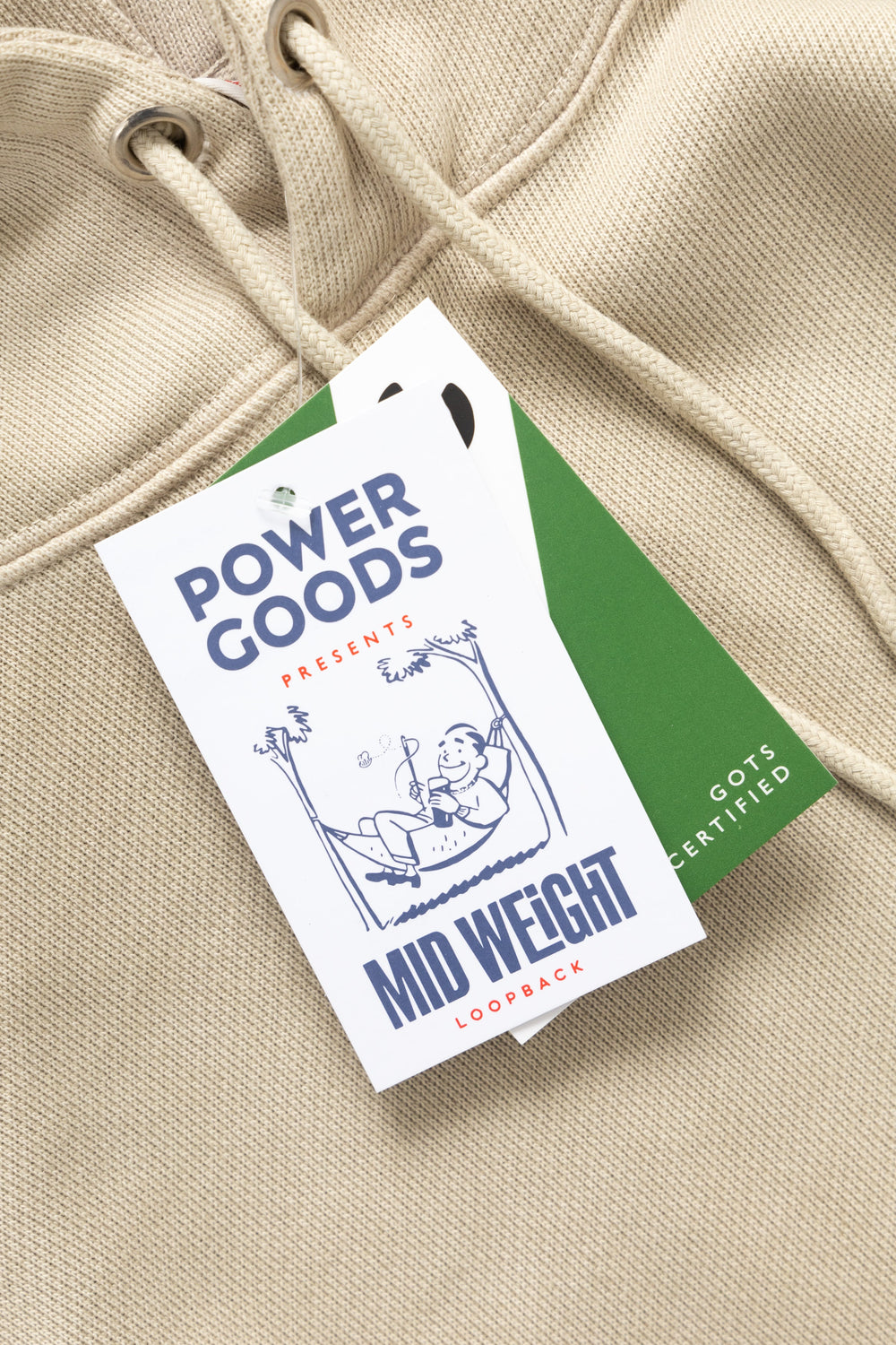 Power Goods - Loopback Hoodie - Bone