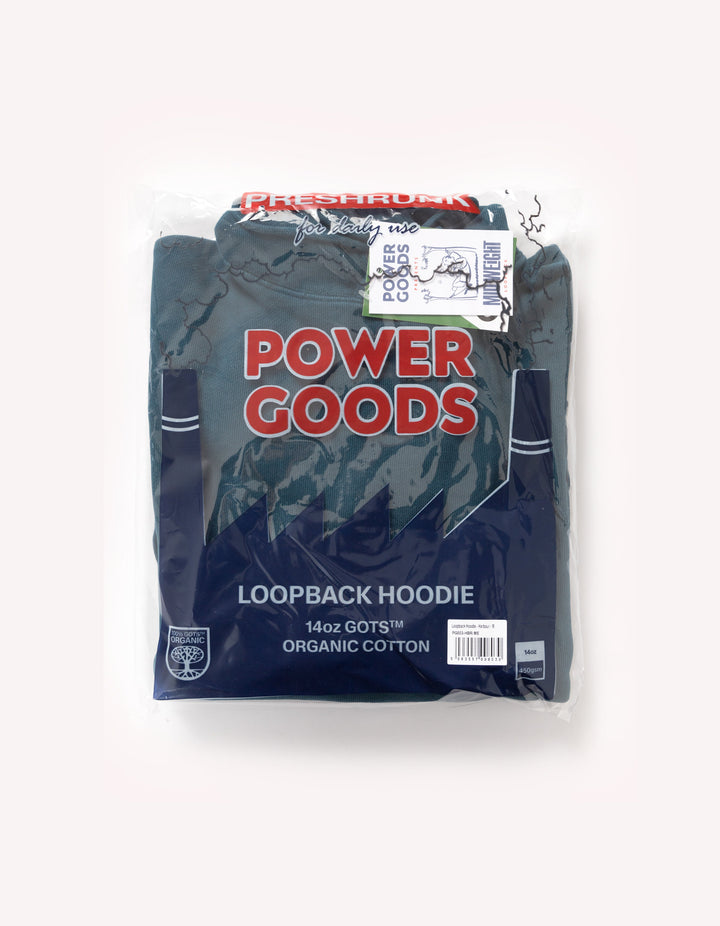 Power Goods - Loopback Hoodie - Harbour
