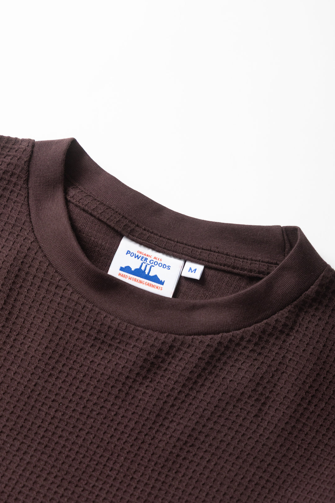 Thermal Waffle Long Sleeve Tee - Coffee