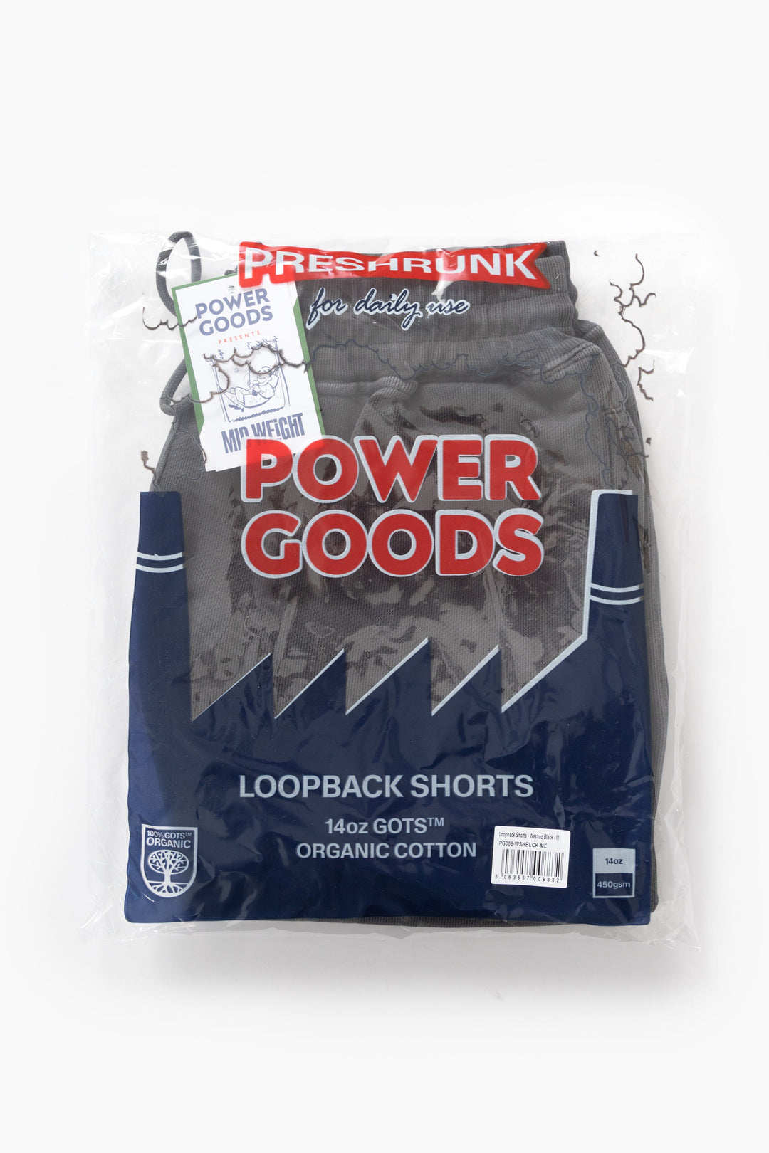 Loopback Sweat Shorts - Washed Black