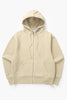 Loopback Zip Hoodie - Bone