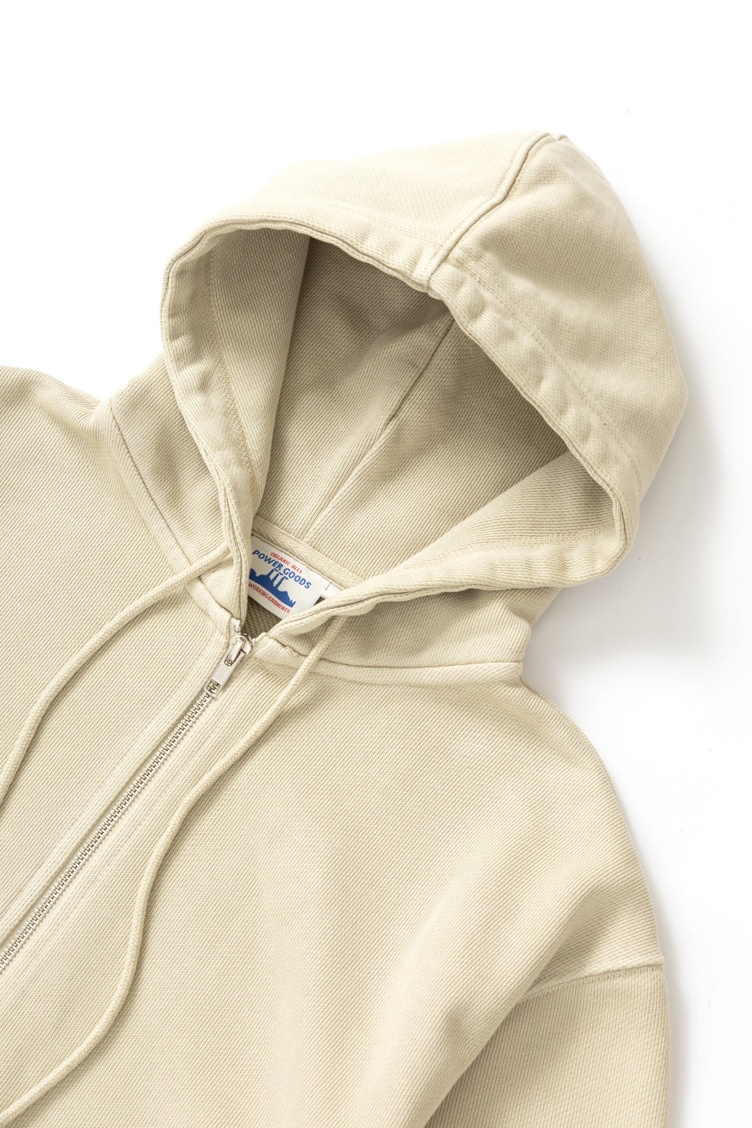 Loopback Zip Hoodie - Bone