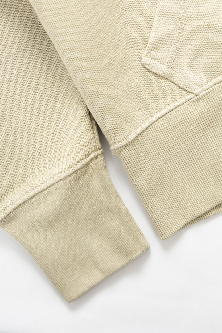 Loopback Zip Hoodie - Bone