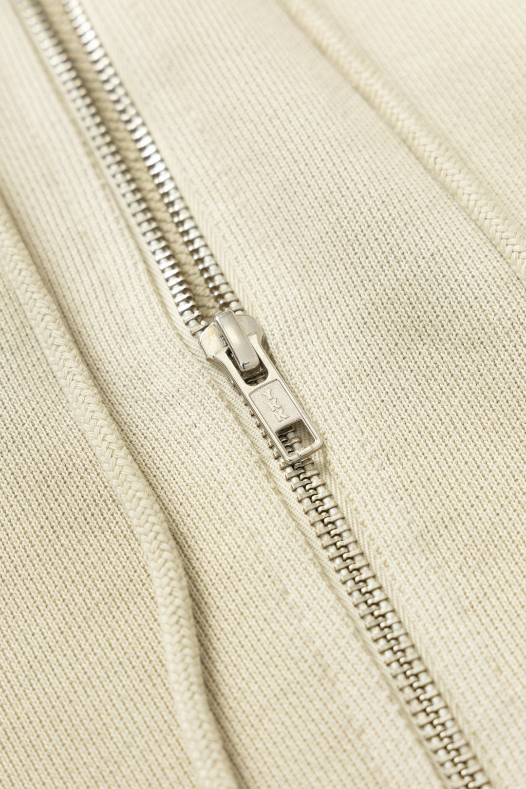 Loopback Zip Hoodie - Bone