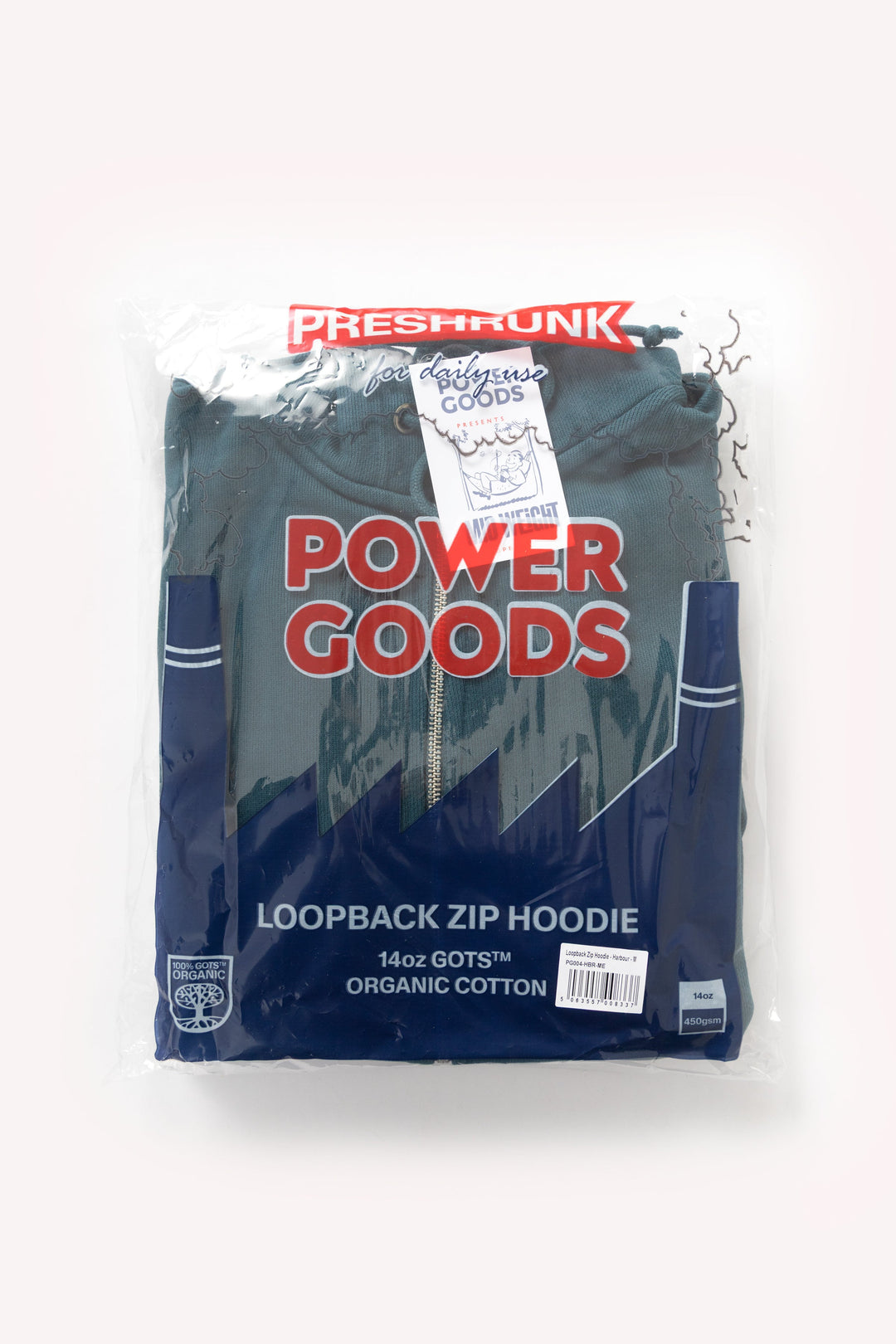 Loopback Zip Hoodie - Harbour