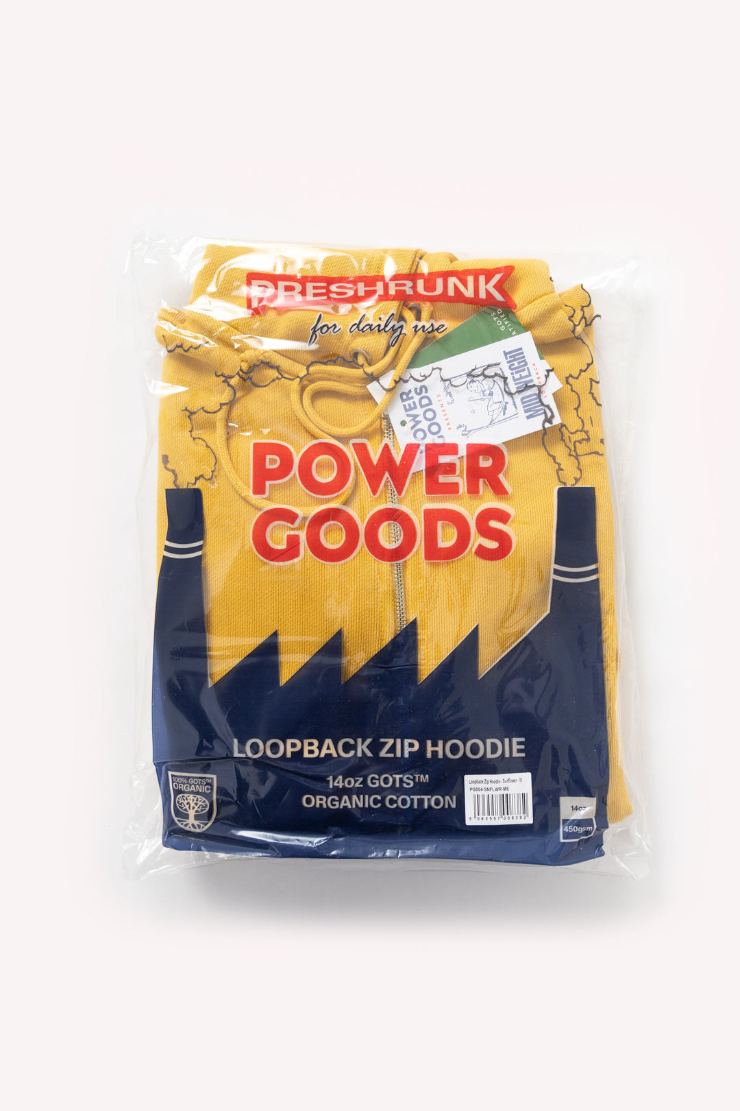 Loopback Zip Hoodie - Sunflower