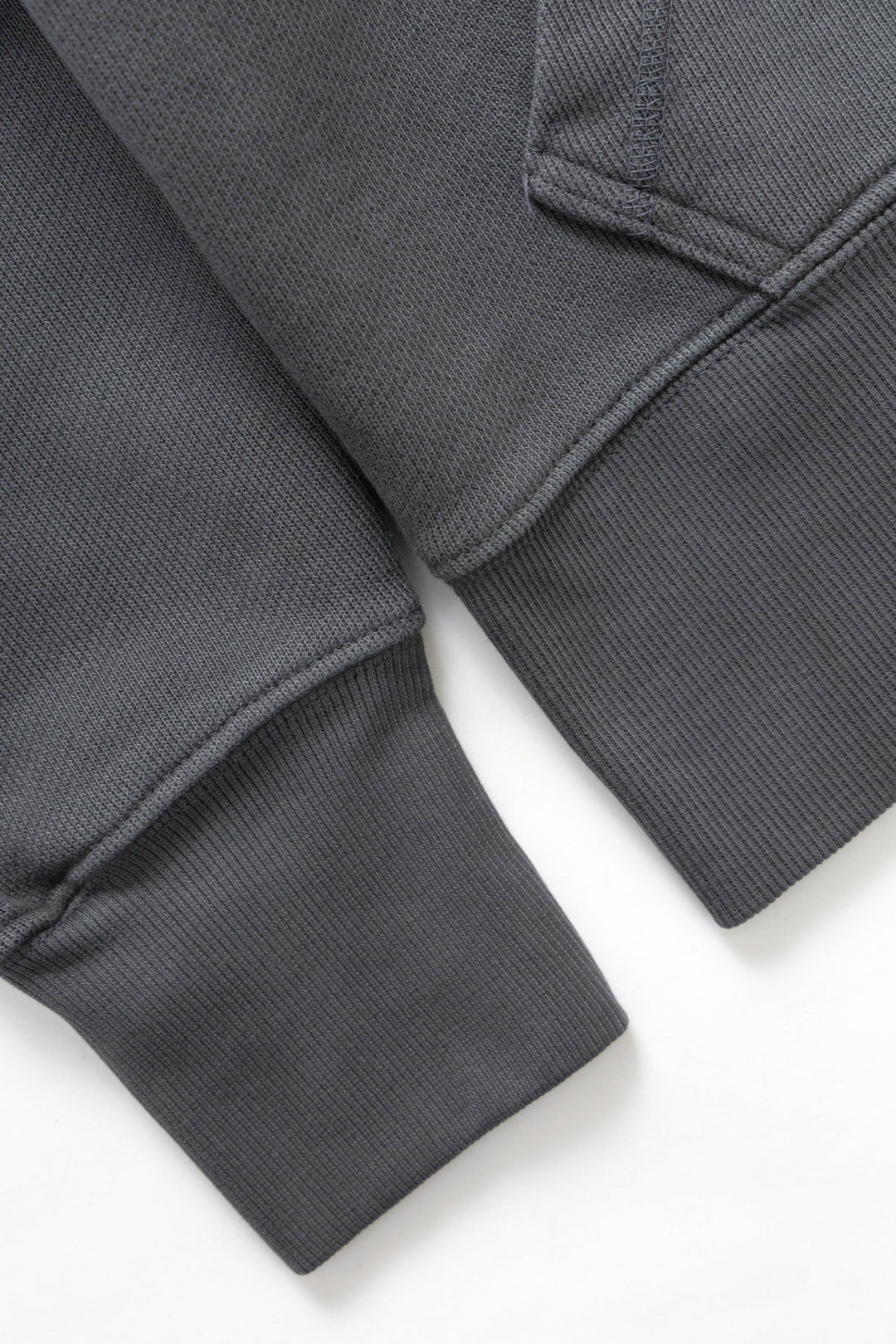 Loopback Zip Hoodie - Washed Black
