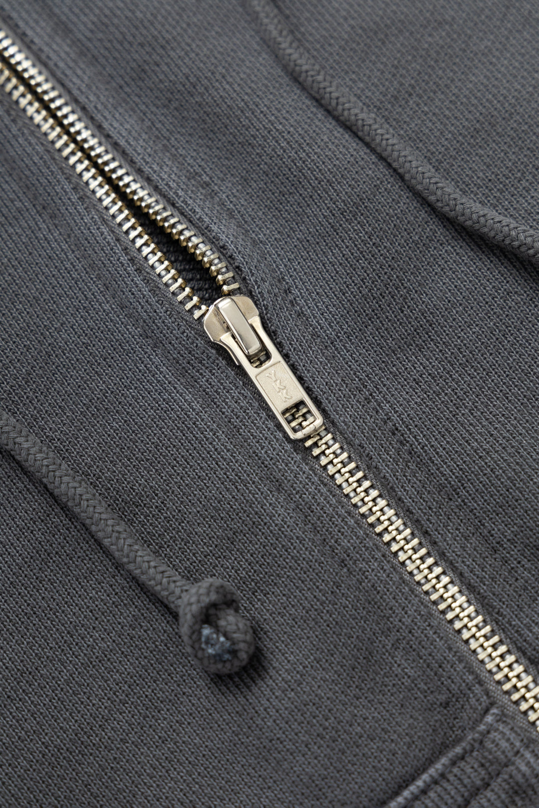 Loopback Zip Hoodie - Washed Black