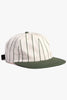 Perfect 6 Panel Cap - Striped Green