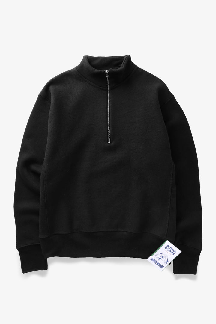 Super Weight Quarter Zip - Black