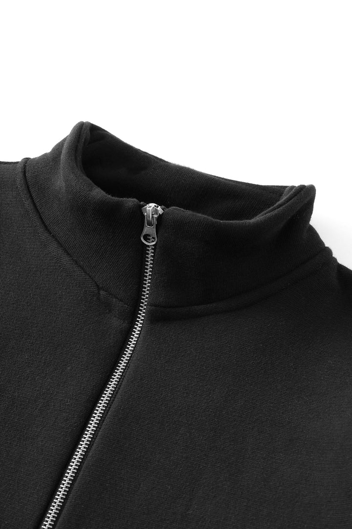 Super Weight Quarter Zip - Black