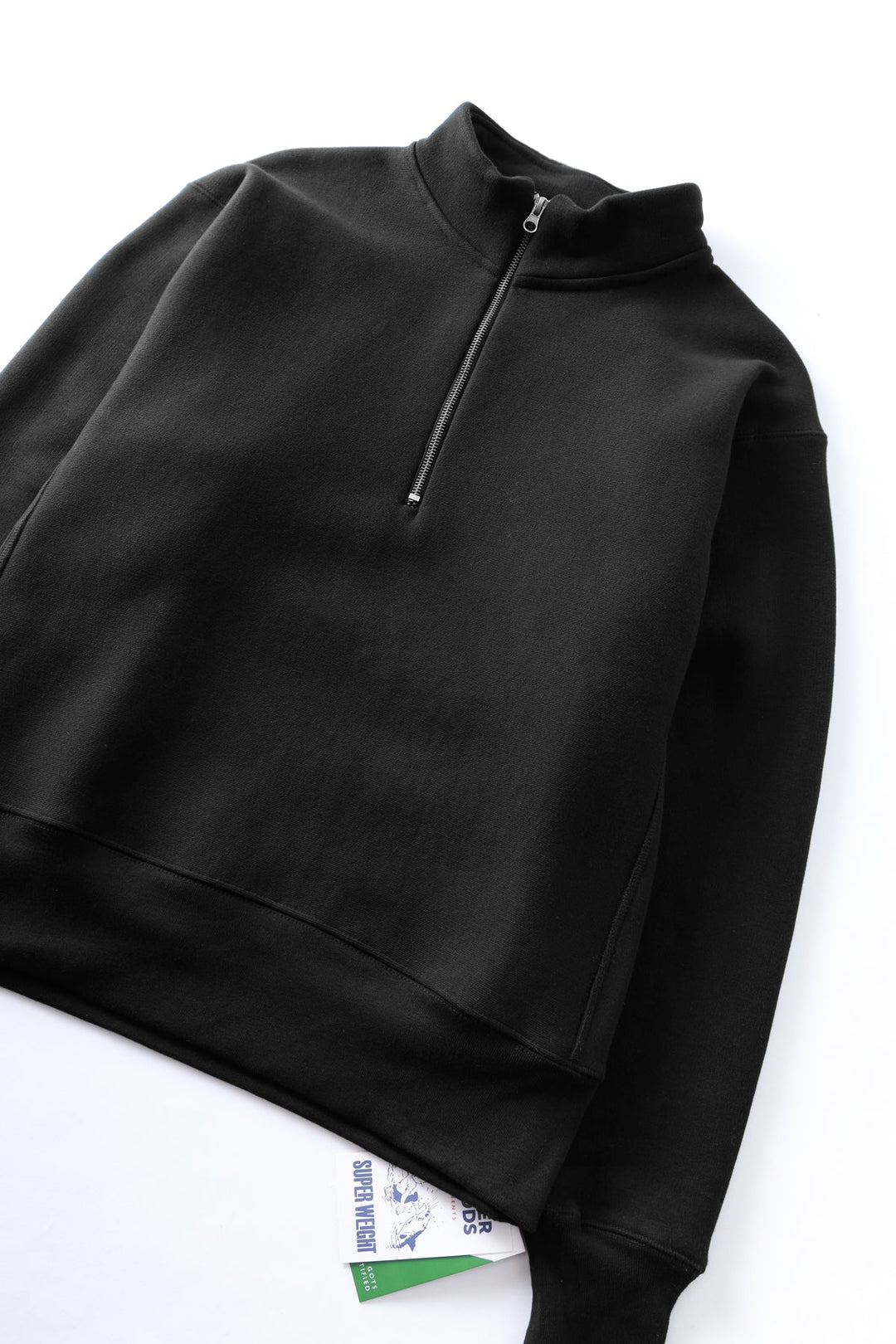 Super Weight Quarter Zip - Black