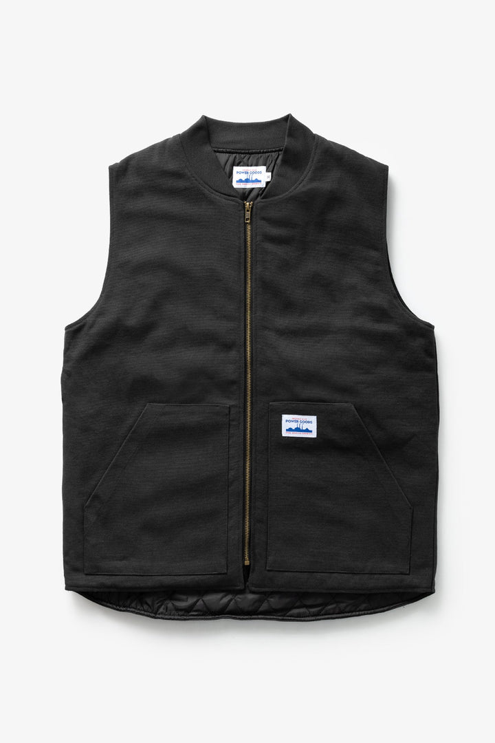 Canvas Work Vest - Black