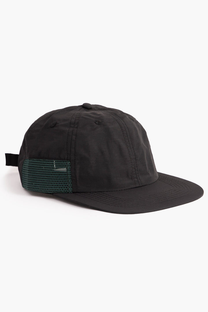 Perfect Nylon 6 Panel Mesh Cap - Black