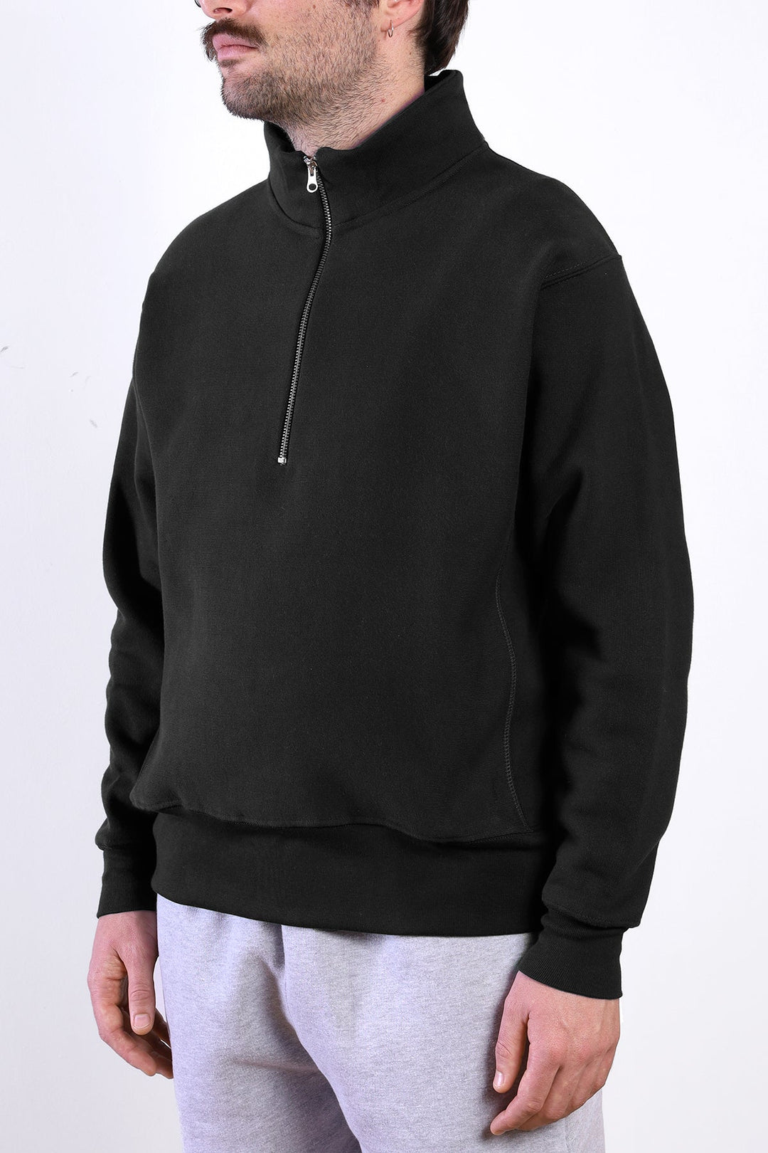 Super Weight Quarter Zip - Black