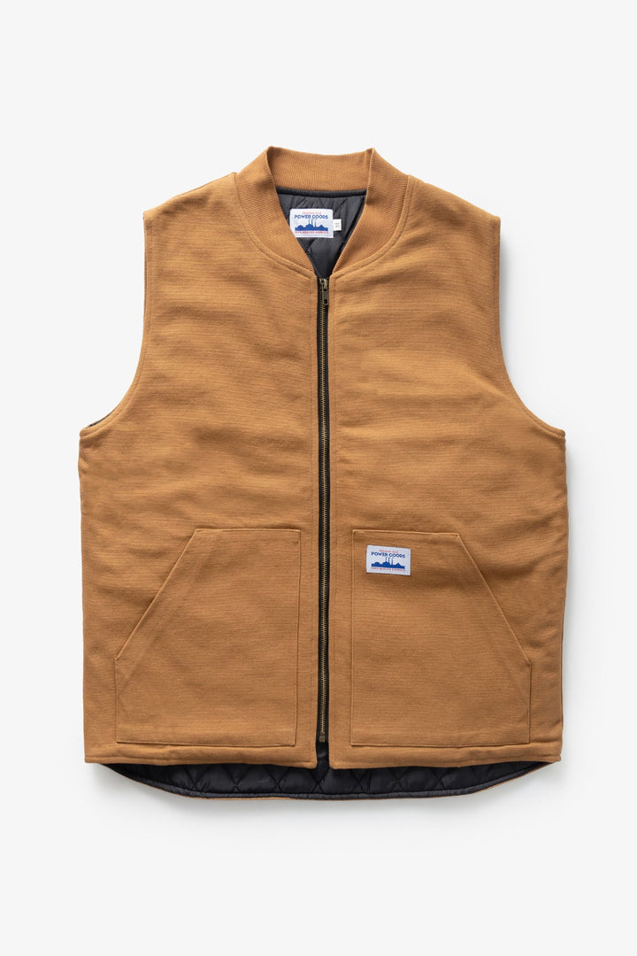 Canvas Work Vest - Brown