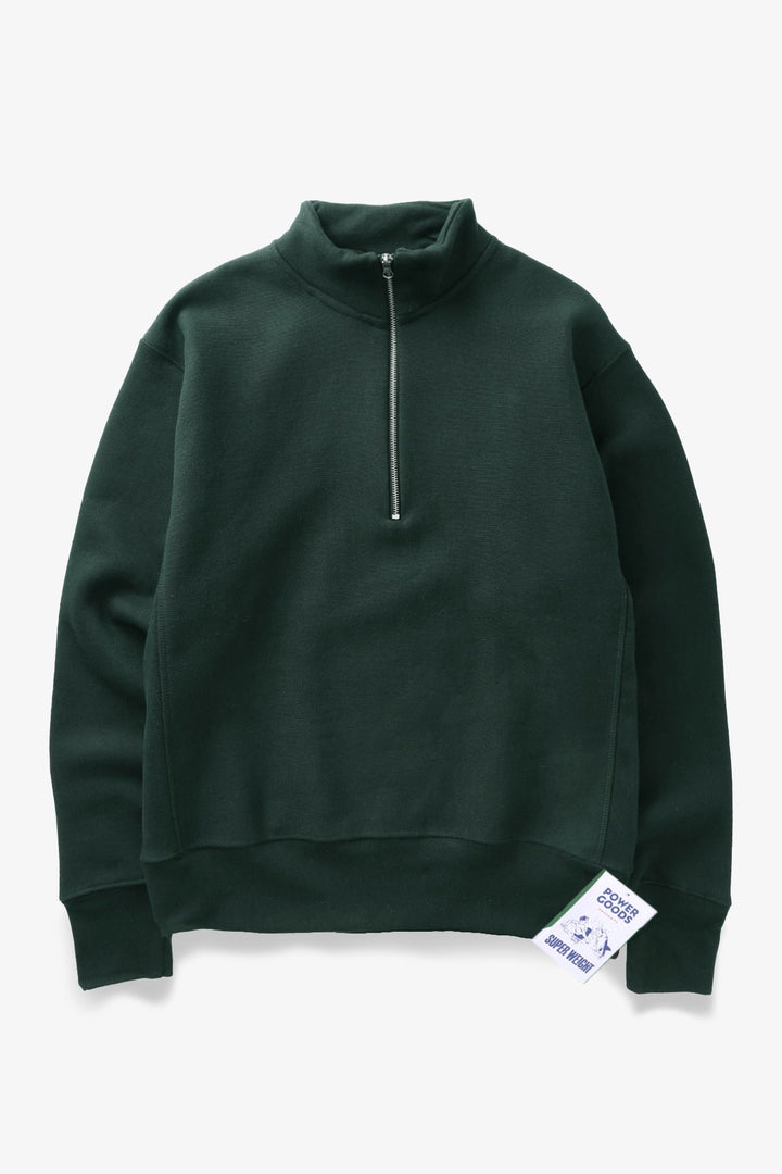 Super Weight Quarter Zip - Forest Green