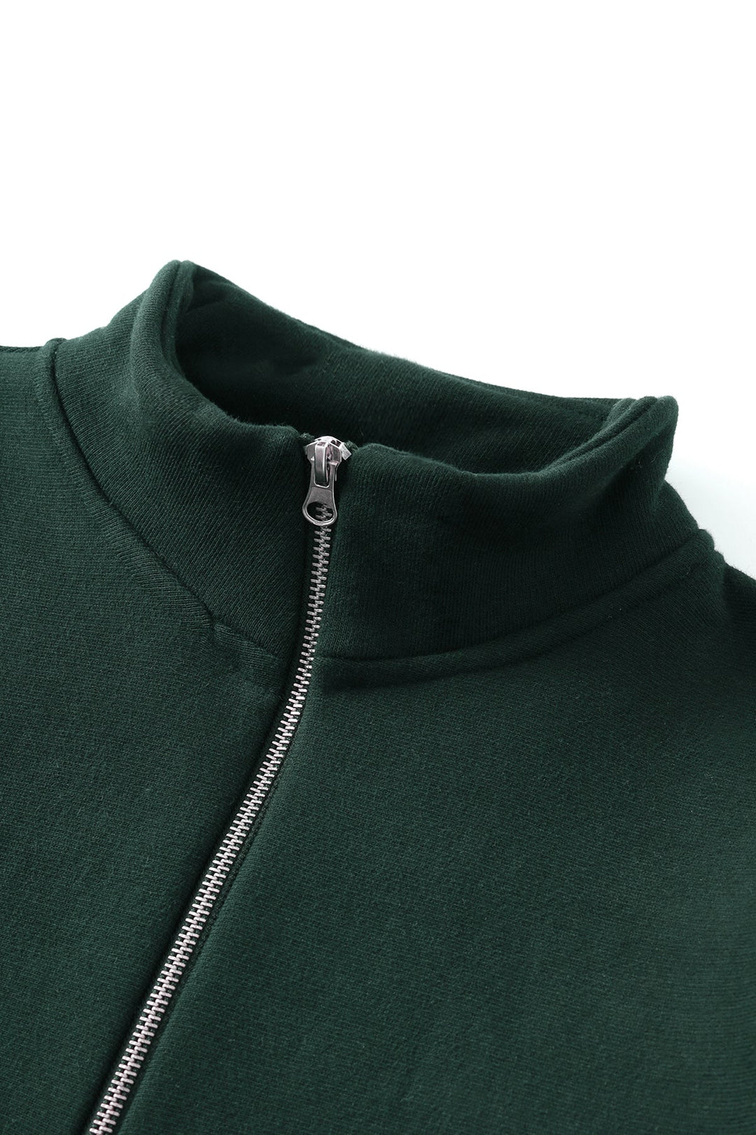Super Weight Quarter Zip - Forest Green