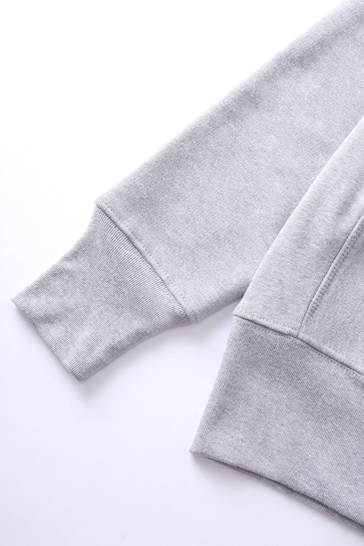Super Weight Quarter Zip - Heather Grey
