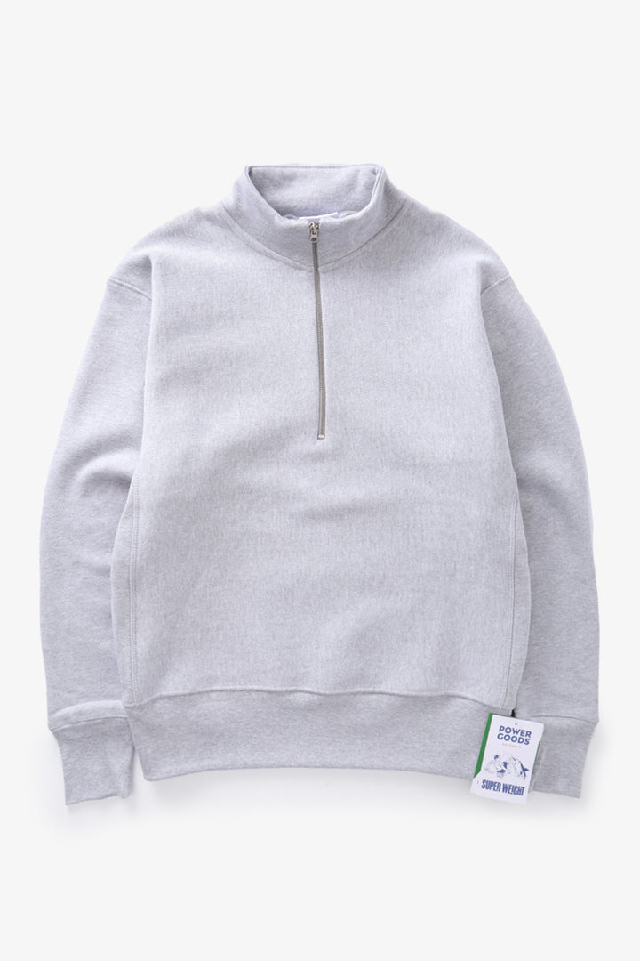 Super Weight Quarter Zip - Heather Grey