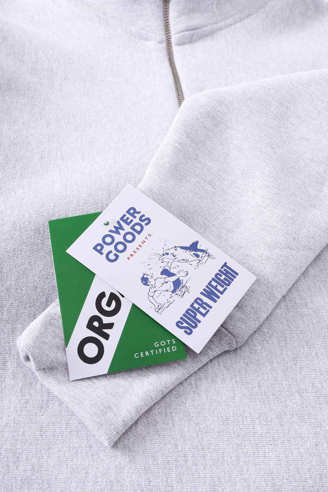Super Weight Quarter Zip - Heather Grey