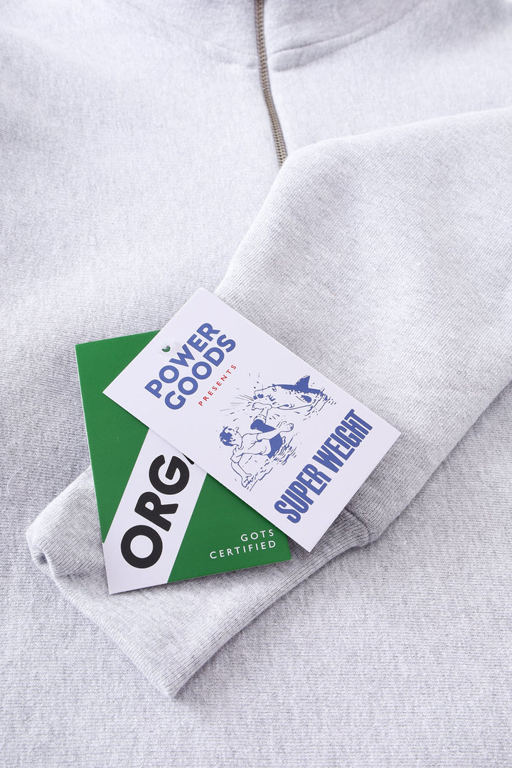Super Weight Quarter Zip - Heather Grey