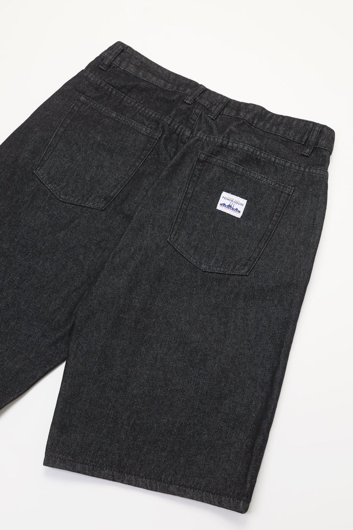 90's Denim Shorts - Washed Black