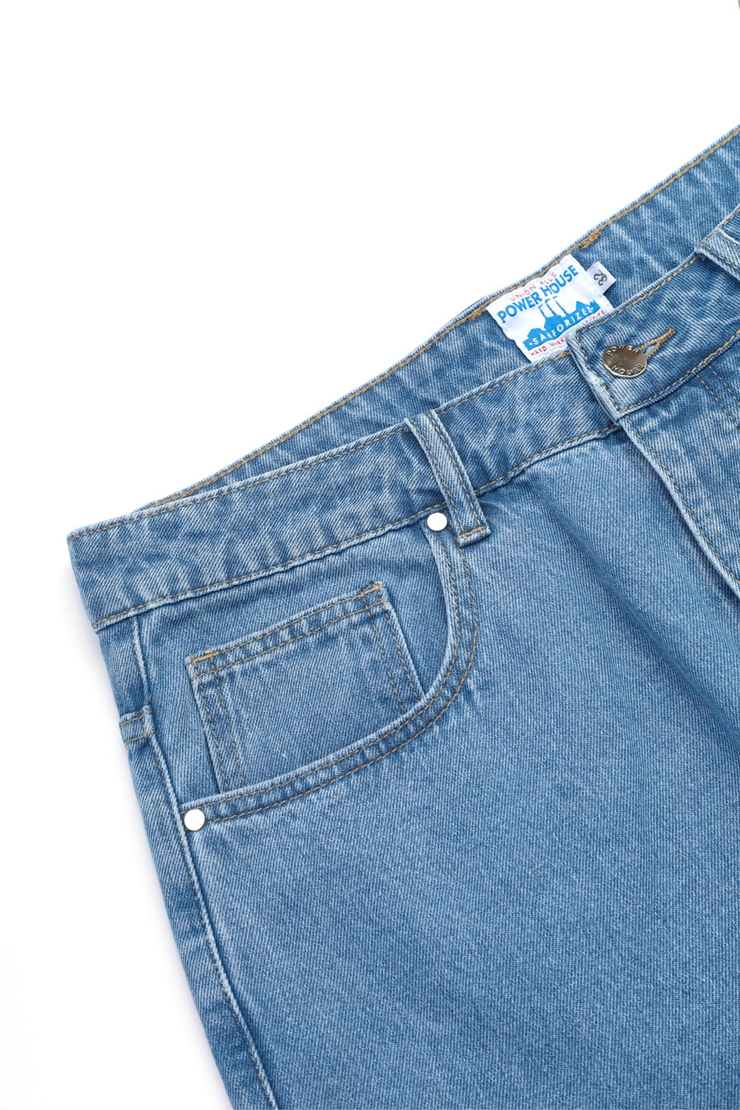 90's Denim Shorts - Washed Blue