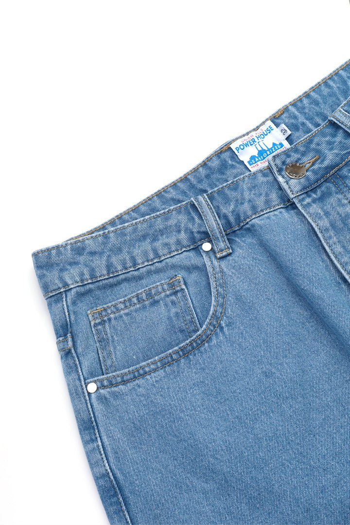 90's Denim Shorts - Washed Blue