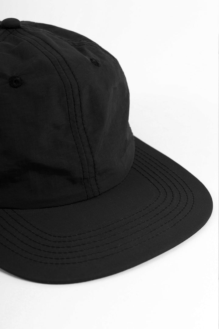Perfect Nylon 6 Panel Mesh Cap - Black