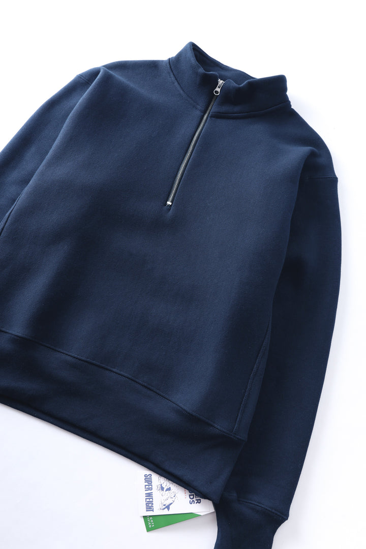Super Weight Quarter Zip - Navy Blue