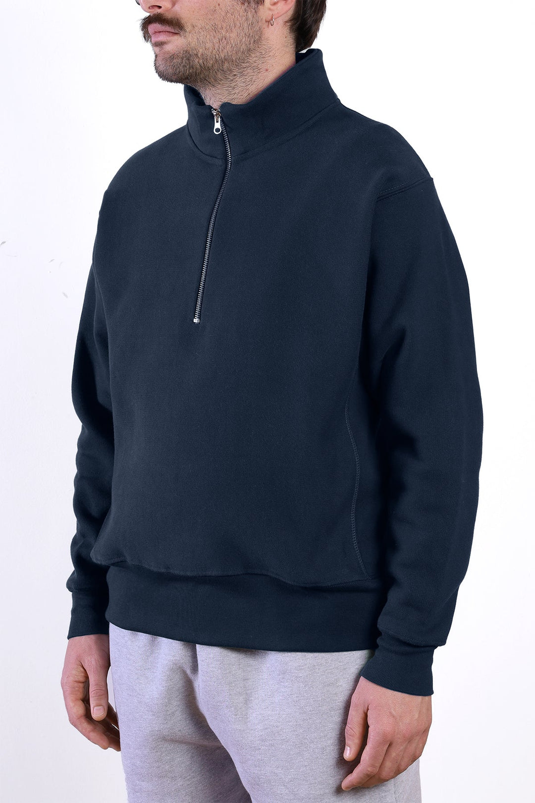 Super Weight Quarter Zip - Navy Blue