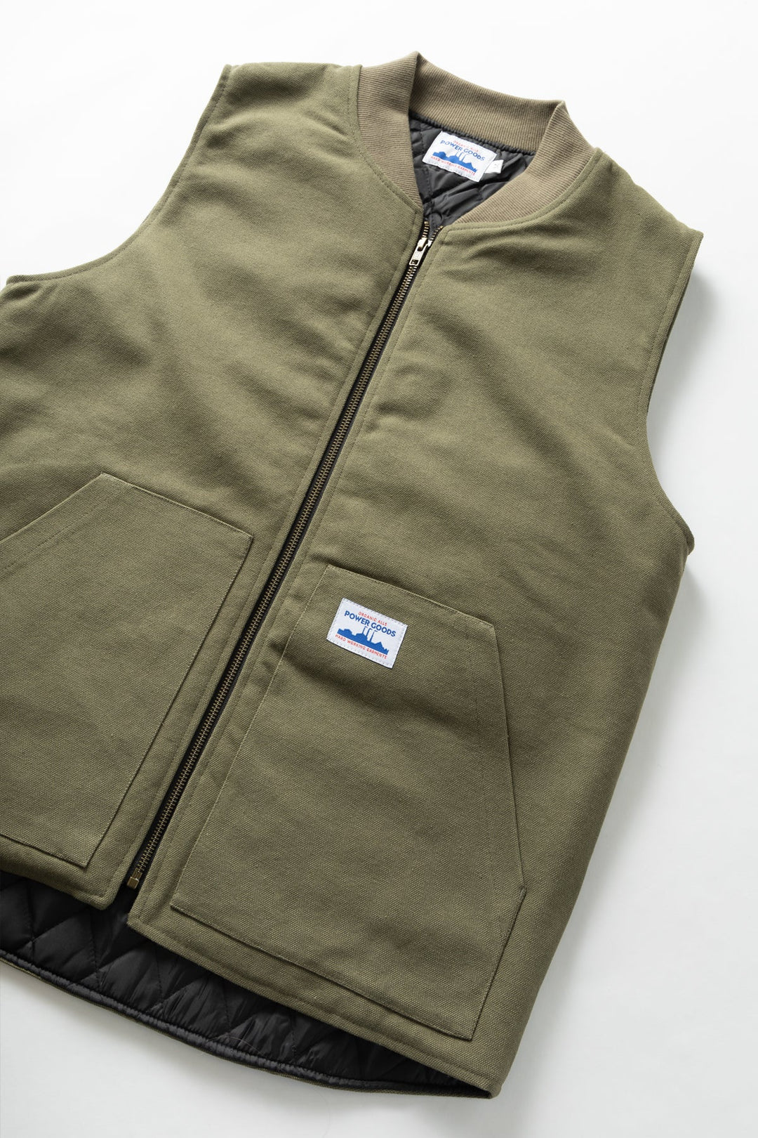 Canvas Work Vest - Olive