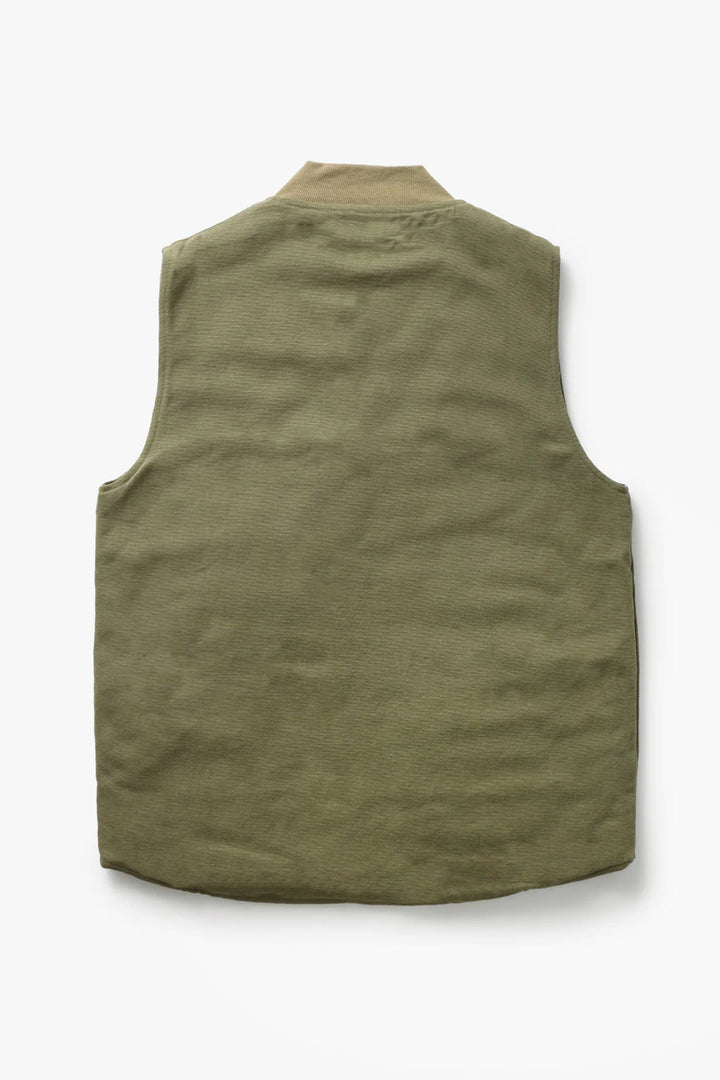 Canvas Work Vest - Olive