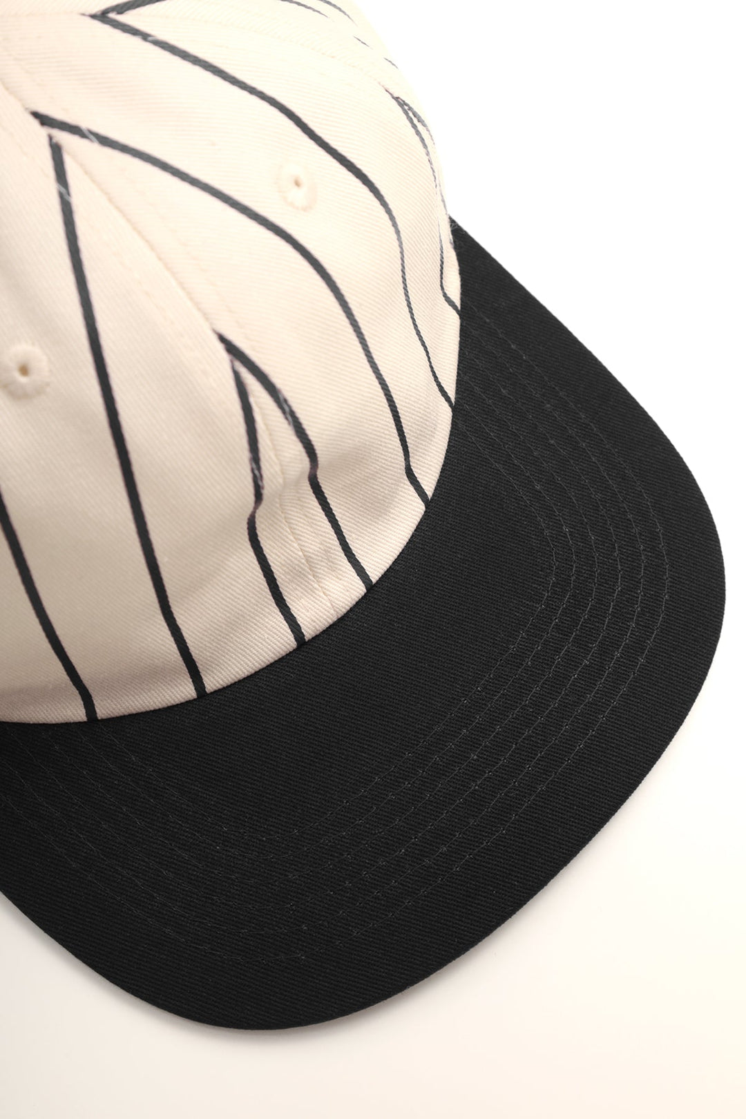Perfect 6 Panel Cap - Striped Black