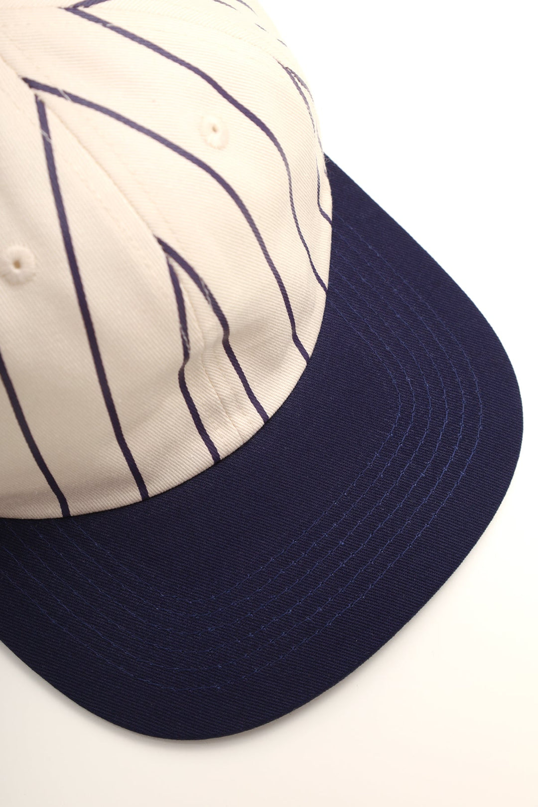 Perfect 6 Panel Cap - Striped Navy