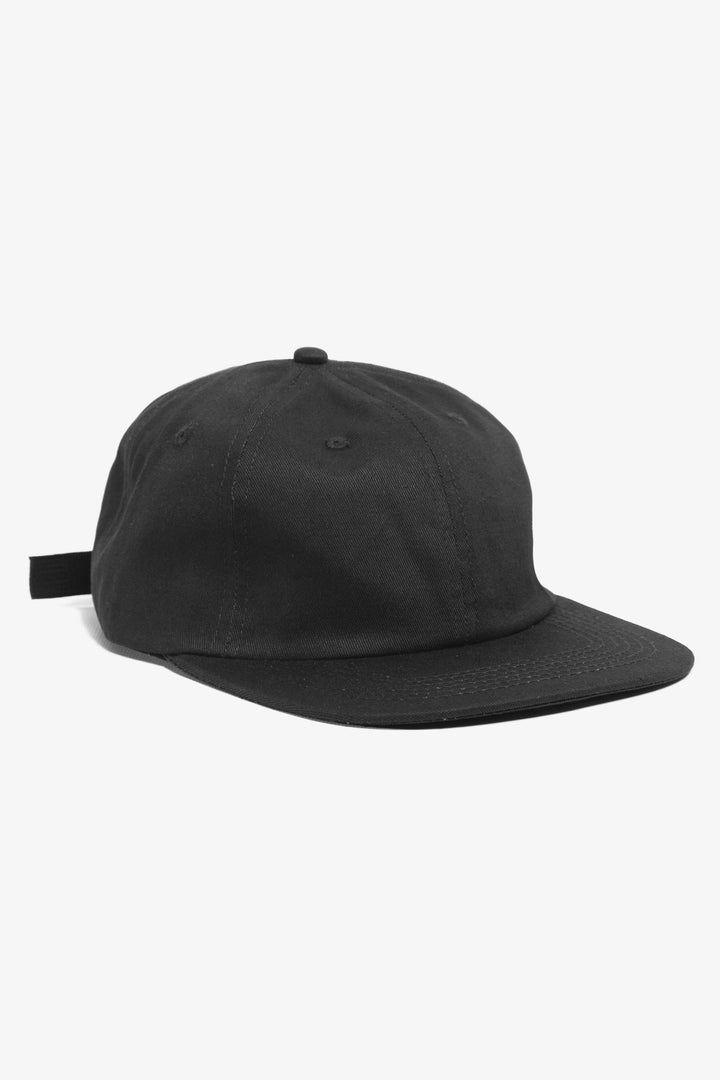 Perfect 6 Panel Cap - Black