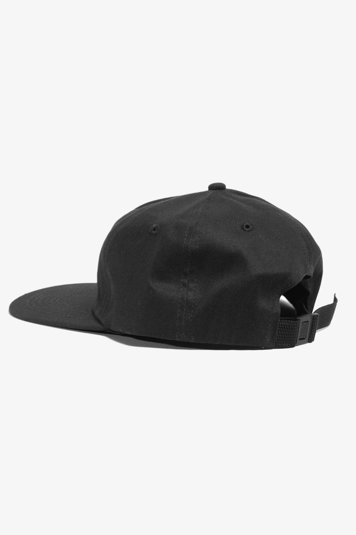 Perfect 6 Panel Cap - Black
