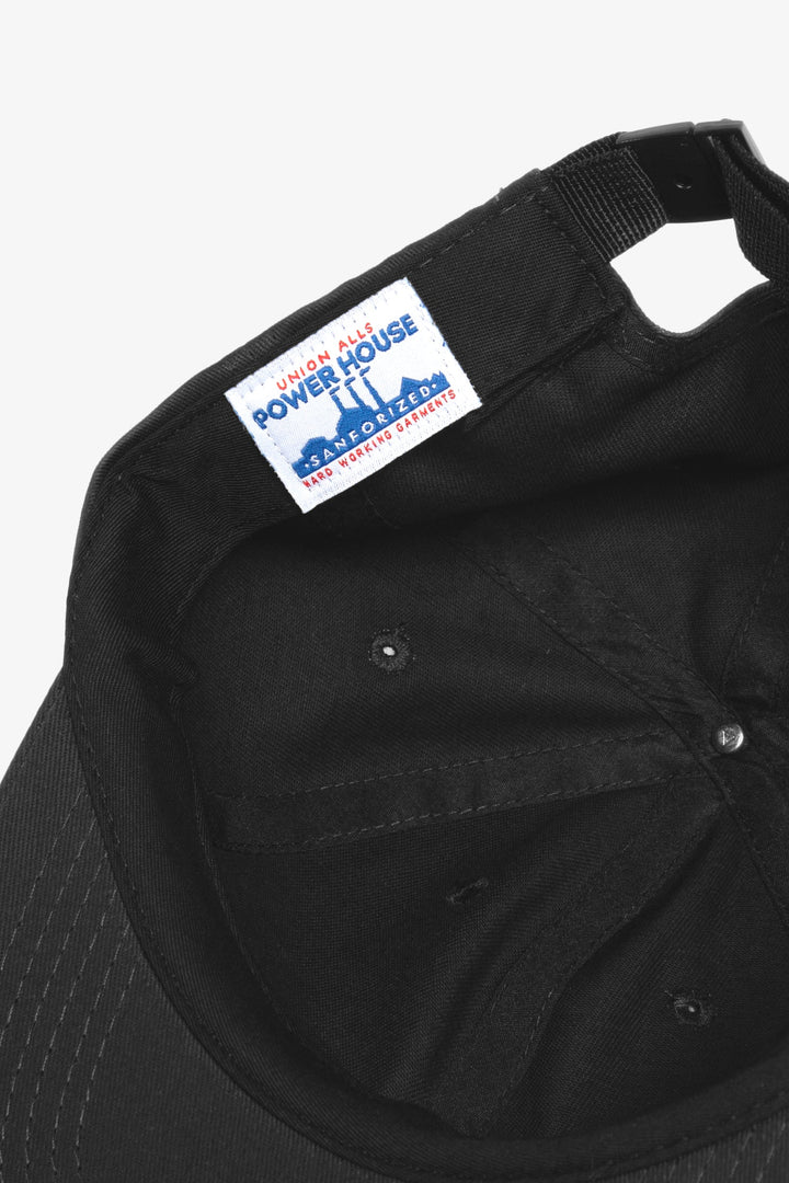 Perfect 6 Panel Cap - Black