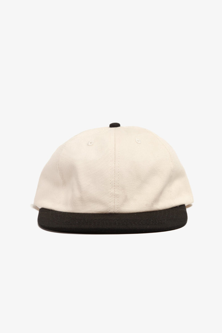 Perfect 6 Panel Cap - Natural/Black