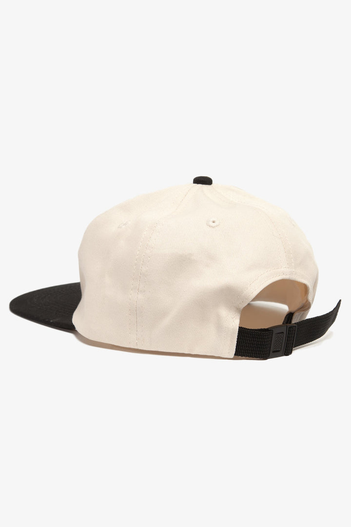 Perfect 6 Panel Cap - Natural/Black