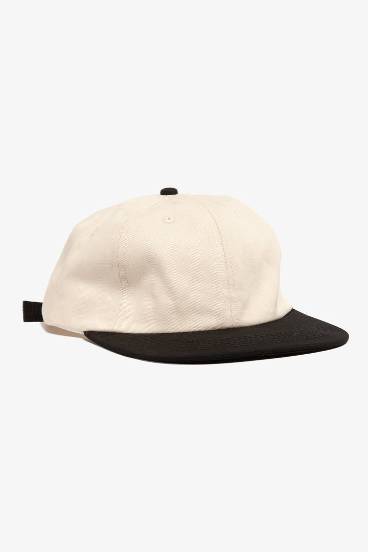 Perfect 6 Panel Cap - Natural/Black