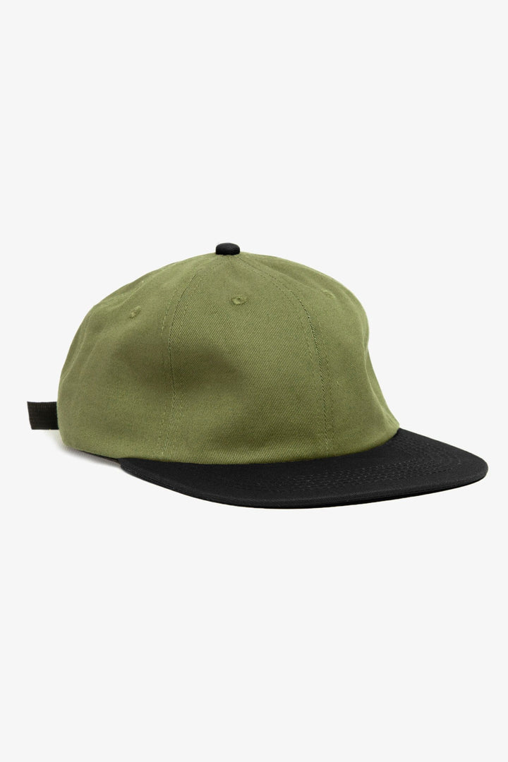Perfect 6 Panel Cap - Olive/Black