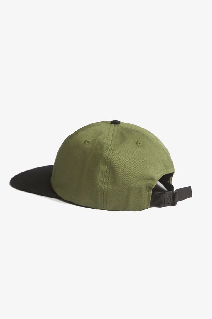 Perfect 6 Panel Cap - Olive/Black