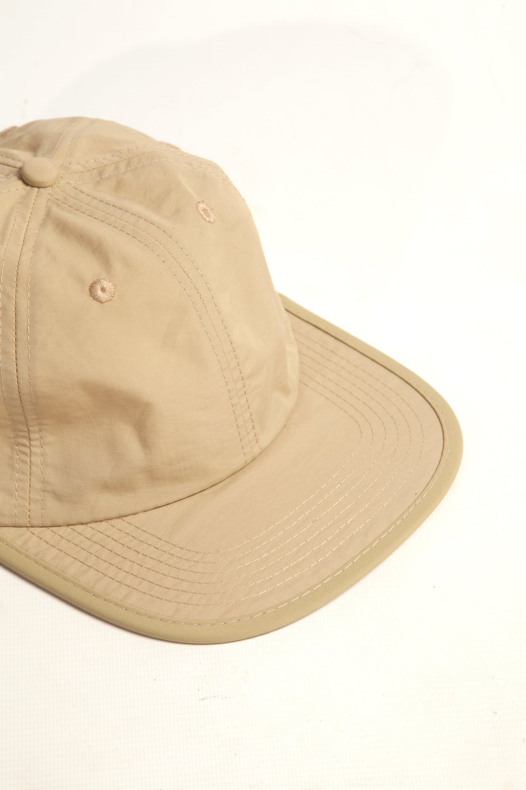 Perfect Nylon 6 Panel Cap - Tan/Beige